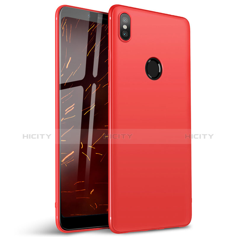 Silikon Hülle Handyhülle Ultra Dünn Schutzhülle Tasche S01 für Xiaomi Redmi S2 Rot