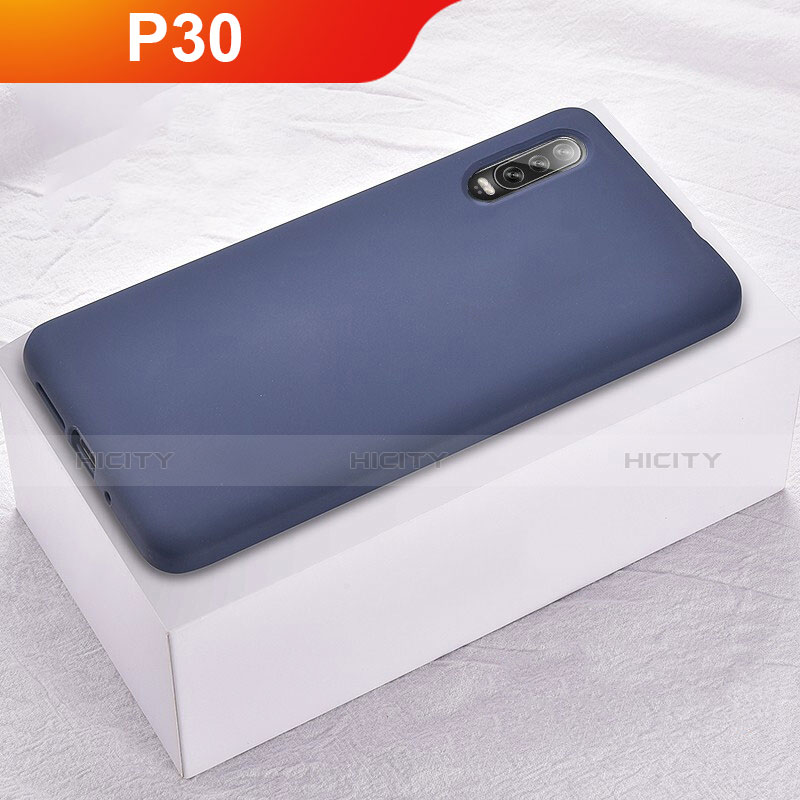 Silikon Hülle Handyhülle Ultra Dünn Schutzhülle Tasche S02 für Huawei P30 Blau Plus