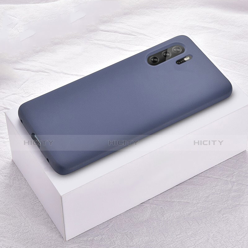 Silikon Hülle Handyhülle Ultra Dünn Schutzhülle Tasche S02 für Huawei P30 Pro Blau
