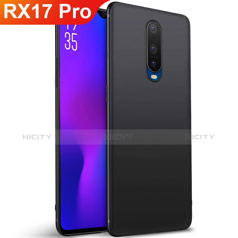 Silikon Hülle Handyhülle Ultra Dünn Schutzhülle Tasche S02 für Oppo RX17 Pro Schwarz Plus