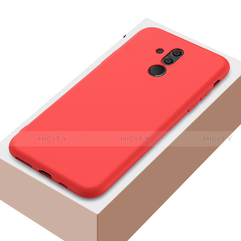 Silikon Hülle Handyhülle Ultra Dünn Schutzhülle Tasche S04 für Huawei Mate 20 Lite Rot Plus