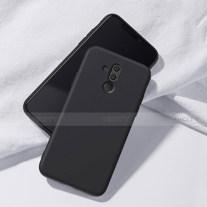 Silikon Hülle Handyhülle Ultra Dünn Schutzhülle Tasche S04 für Huawei Mate 20 Lite Schwarz Plus