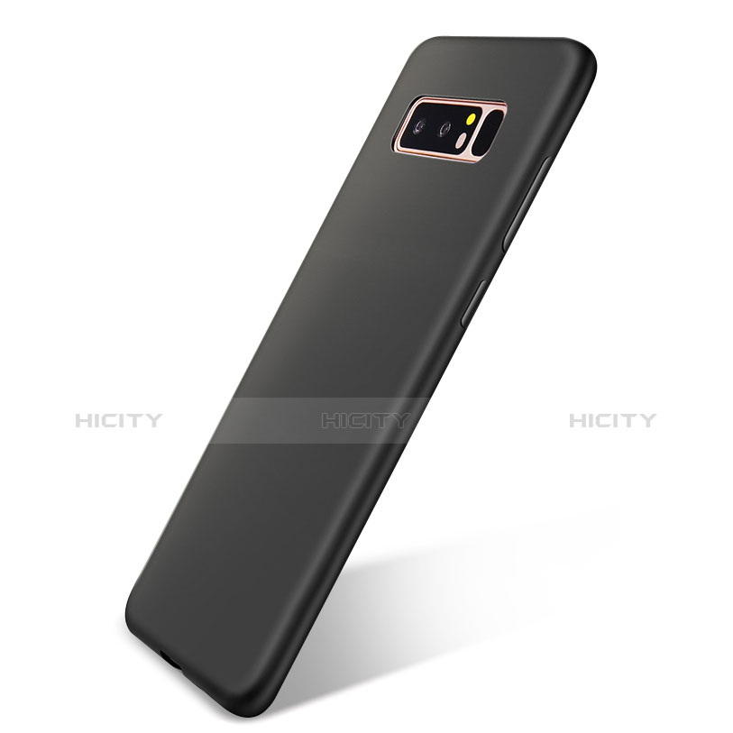 Silikon Hülle Handyhülle Ultra Dünn Schutzhülle Tasche S05 für Samsung Galaxy Note 8 Duos N950F Schwarz Plus
