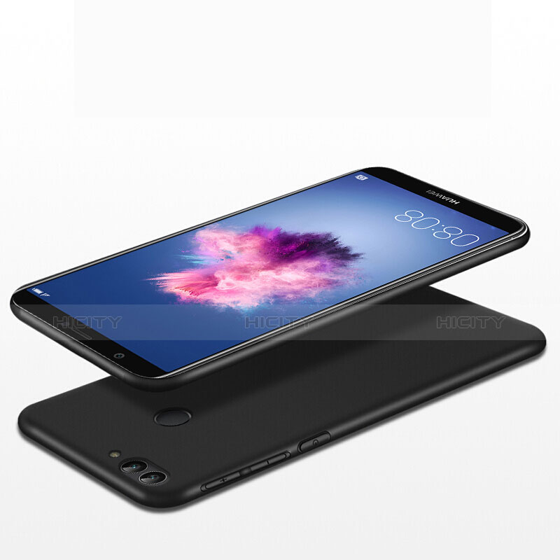 Silikon Hülle Handyhülle Ultra Dünn Schutzhülle Tasche Silikon mit Fingerring Ständer für Huawei Enjoy 7S groß