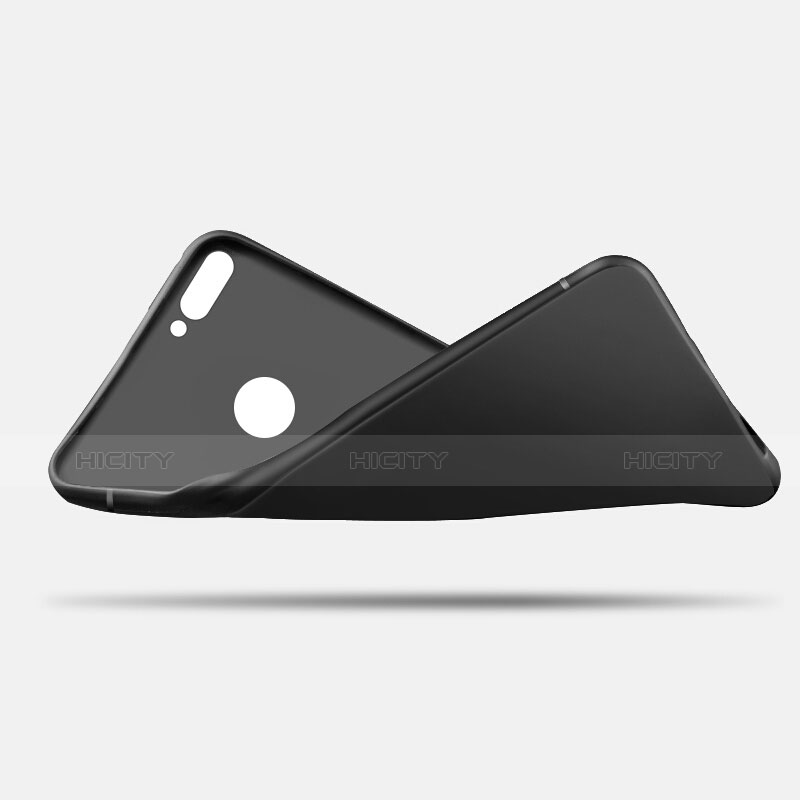 Silikon Hülle Handyhülle Ultra Dünn Schutzhülle Tasche Silikon mit Fingerring Ständer für Huawei P Smart groß