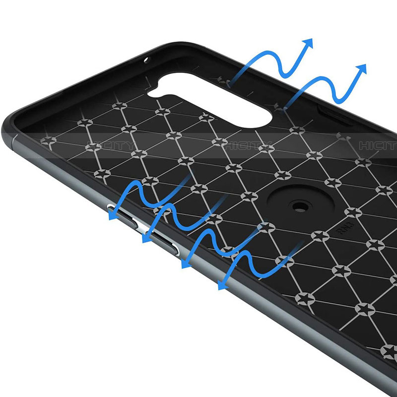 Silikon Hülle Handyhülle Ultra Dünn Schutzhülle Tasche Silikon mit Magnetisch Fingerring Ständer A03 für Oppo Find X2 Lite groß