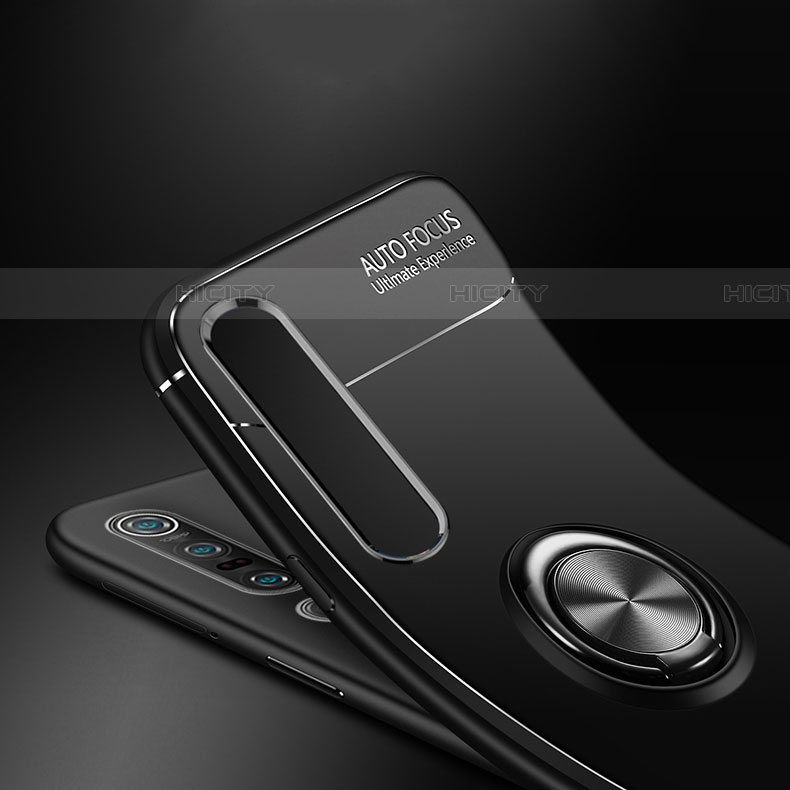 Silikon Hülle Handyhülle Ultra Dünn Schutzhülle Tasche Silikon mit Magnetisch Fingerring Ständer A03 für Xiaomi Mi 10 Pro