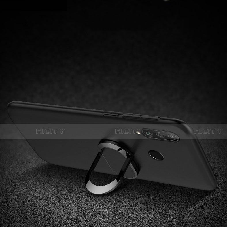 Silikon Hülle Handyhülle Ultra Dünn Schutzhülle Tasche Silikon mit Magnetisch Fingerring Ständer für Huawei Honor 20 Lite
