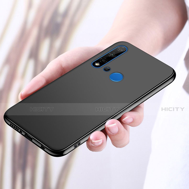 Silikon Hülle Handyhülle Ultra Dünn Schutzhülle Tasche Silikon mit Magnetisch Fingerring Ständer für Huawei P20 Lite (2019) groß