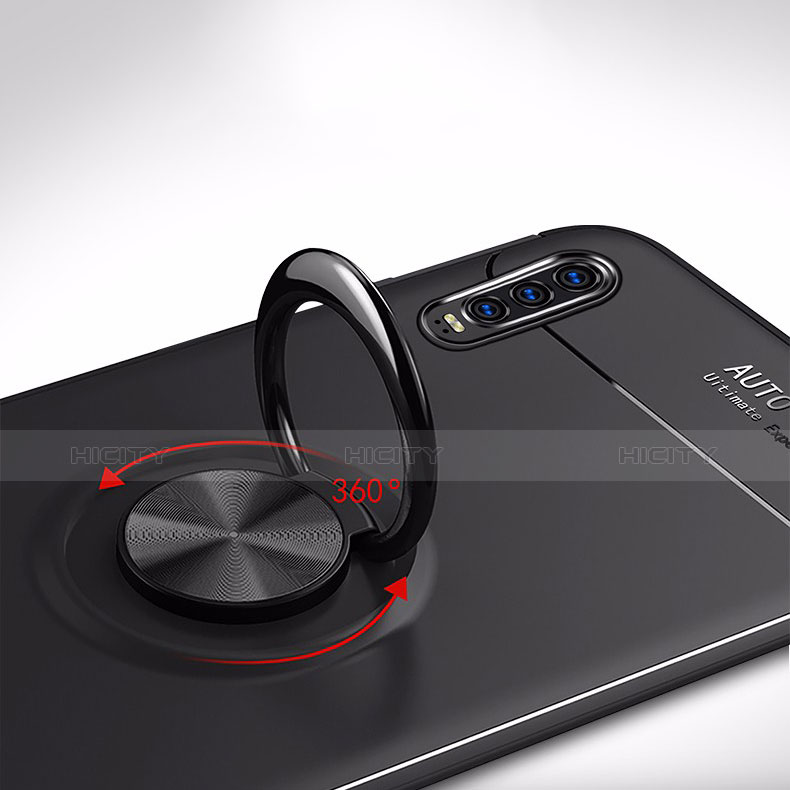Silikon Hülle Handyhülle Ultra Dünn Schutzhülle Tasche Silikon mit Magnetisch Fingerring Ständer für Huawei P30