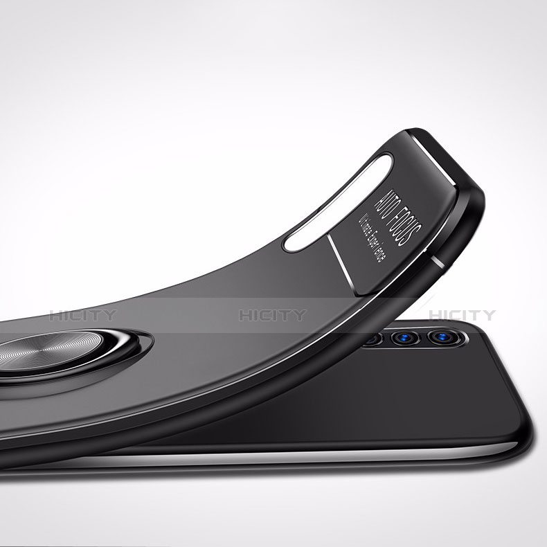 Silikon Hülle Handyhülle Ultra Dünn Schutzhülle Tasche Silikon mit Magnetisch Fingerring Ständer für Huawei P30