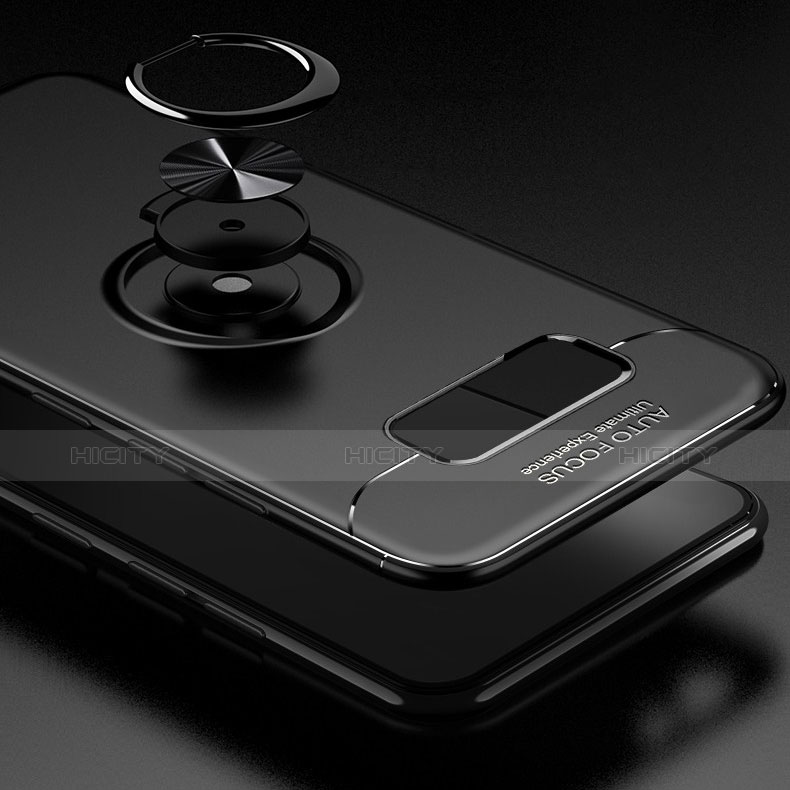 Silikon Hülle Handyhülle Ultra Dünn Schutzhülle Tasche Silikon mit Magnetisch Fingerring Ständer für Samsung Galaxy S10 Plus groß
