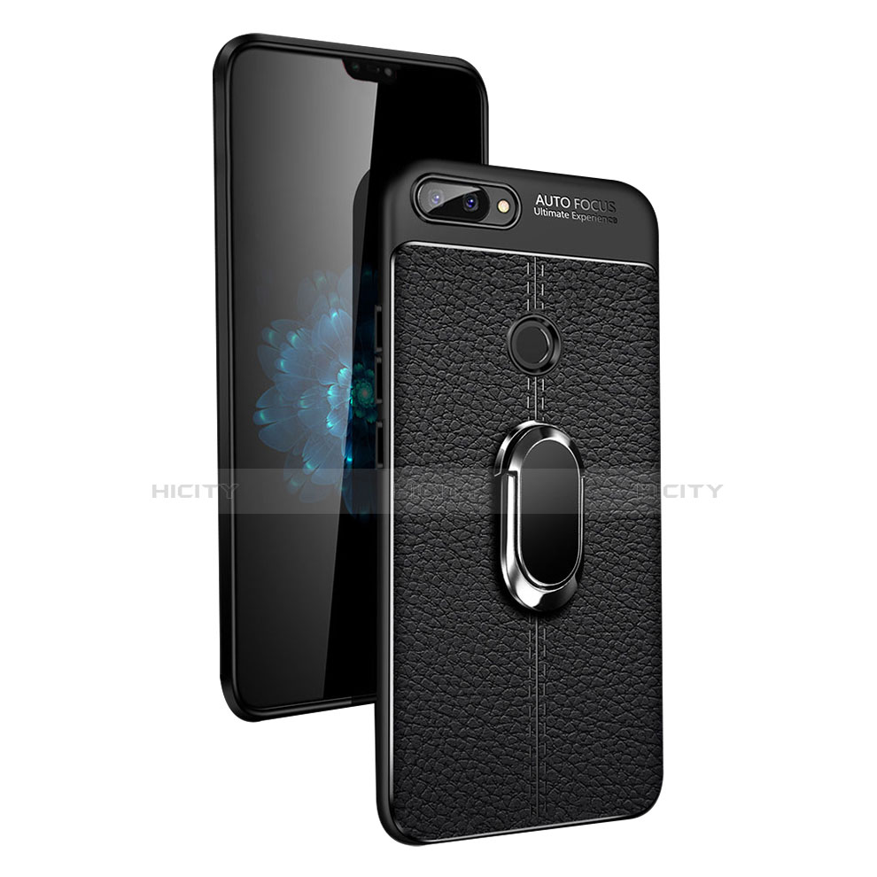 Silikon Hülle Handyhülle Ultra Dünn Schutzhülle Tasche Silikon mit Magnetisch Fingerring Ständer für Xiaomi Mi 8 Lite