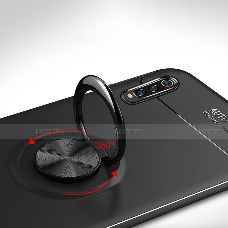 Silikon Hülle Handyhülle Ultra Dünn Schutzhülle Tasche Silikon mit Magnetisch Fingerring Ständer für Xiaomi Mi 9 Pro 5G groß