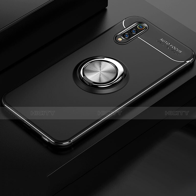 Silikon Hülle Handyhülle Ultra Dünn Schutzhülle Tasche Silikon mit Magnetisch Fingerring Ständer für Xiaomi Mi A3