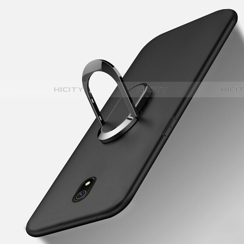 Silikon Hülle Handyhülle Ultra Dünn Schutzhülle Tasche Silikon mit Magnetisch Fingerring Ständer für Xiaomi Redmi 8A groß