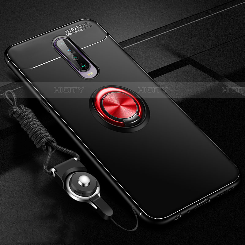 Silikon Hülle Handyhülle Ultra Dünn Schutzhülle Tasche Silikon mit Magnetisch Fingerring Ständer für Xiaomi Redmi K30 5G