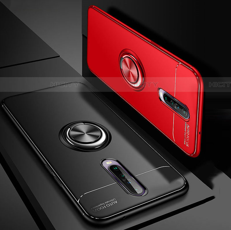 Silikon Hülle Handyhülle Ultra Dünn Schutzhülle Tasche Silikon mit Magnetisch Fingerring Ständer für Xiaomi Redmi K30 5G