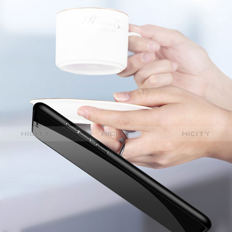 Silikon Hülle Handyhülle Ultra Dünn Schutzhülle Tasche Silikon mit Magnetisch Fingerring Ständer S01 für Huawei P20 Pro