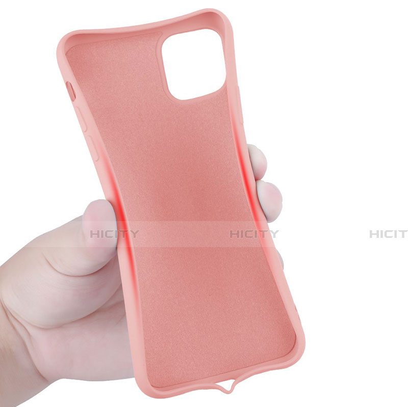 Silikon Hülle Handyhülle Ultra Dünn Schutzhülle Tasche Silikon mit Magnetisch Fingerring Ständer T03 für Apple iPhone 11 Pro