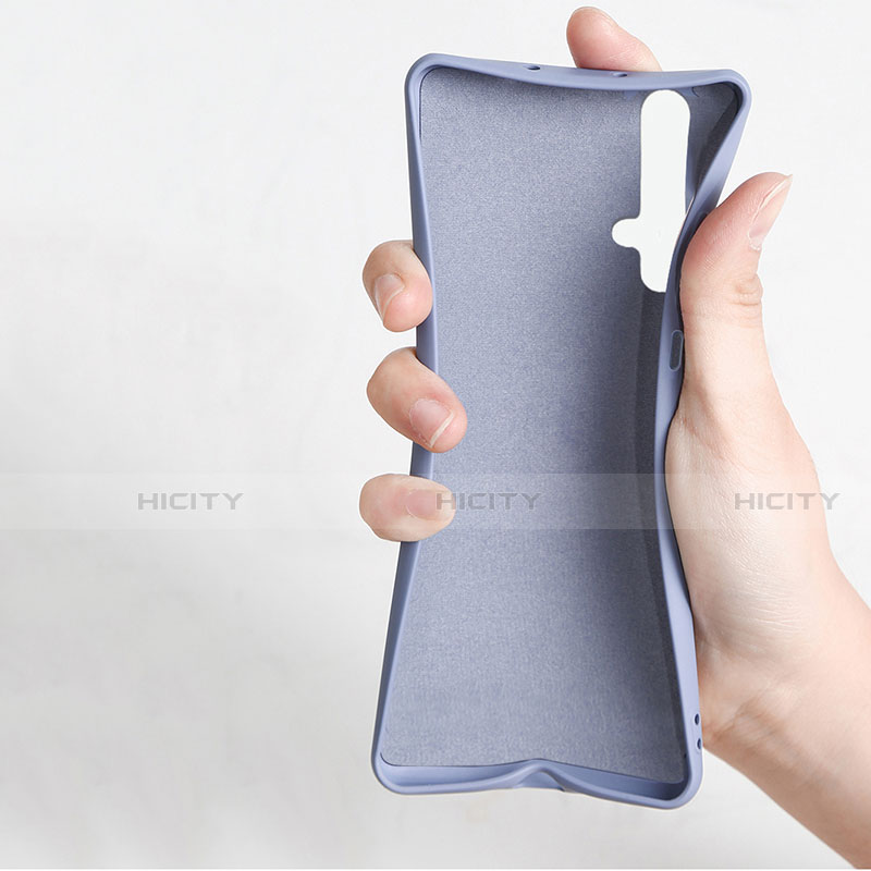Silikon Hülle Handyhülle Ultra Dünn Schutzhülle Tasche Silikon mit Magnetisch Fingerring Ständer T06 für Huawei Honor 20 groß