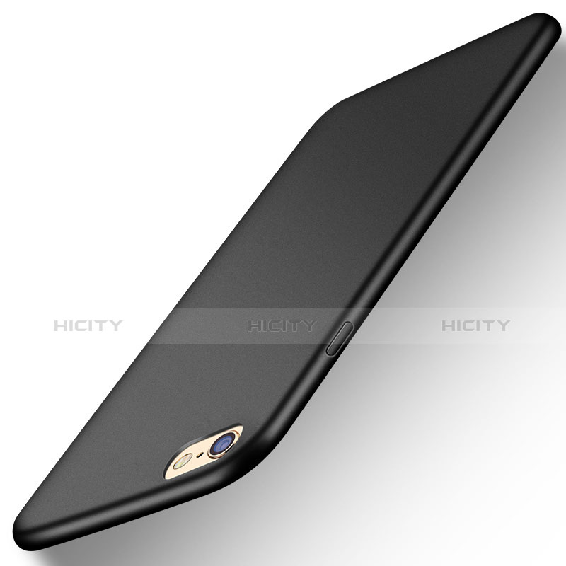Silikon Hülle Handyhülle Ultra Dünn Schutzhülle Tasche U06 für Apple iPhone 6 Plus Schwarz