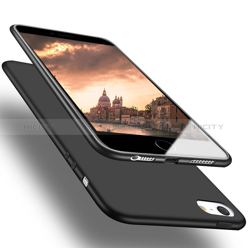 Silikon Hülle Handyhülle Ultra Dünn Schutzhülle U03 für Apple iPhone 5S Schwarz Plus