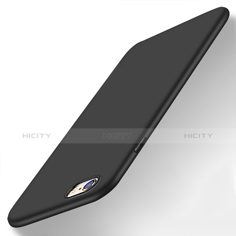 Silikon Hülle Handyhülle Ultra Dünn Schutzhülle U05 für Apple iPhone 6S Plus Schwarz
