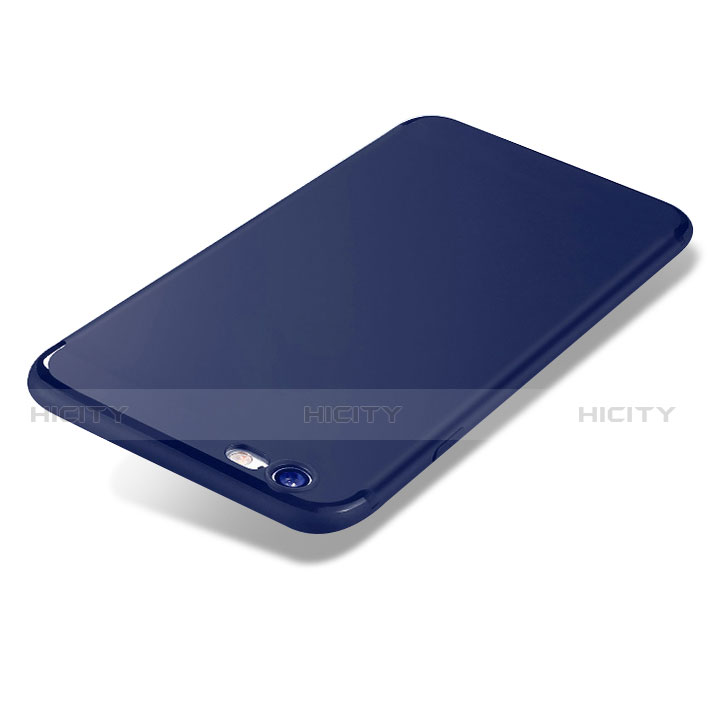 Silikon Hülle Handyhülle Ultra Dünn Schutzhülle U11 für Apple iPhone 6 Blau Plus