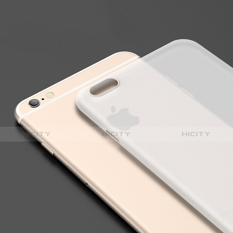 Silikon Hülle Handyhülle Ultra Dünn Schutzhülle U15 für Apple iPhone 6S Weiß groß