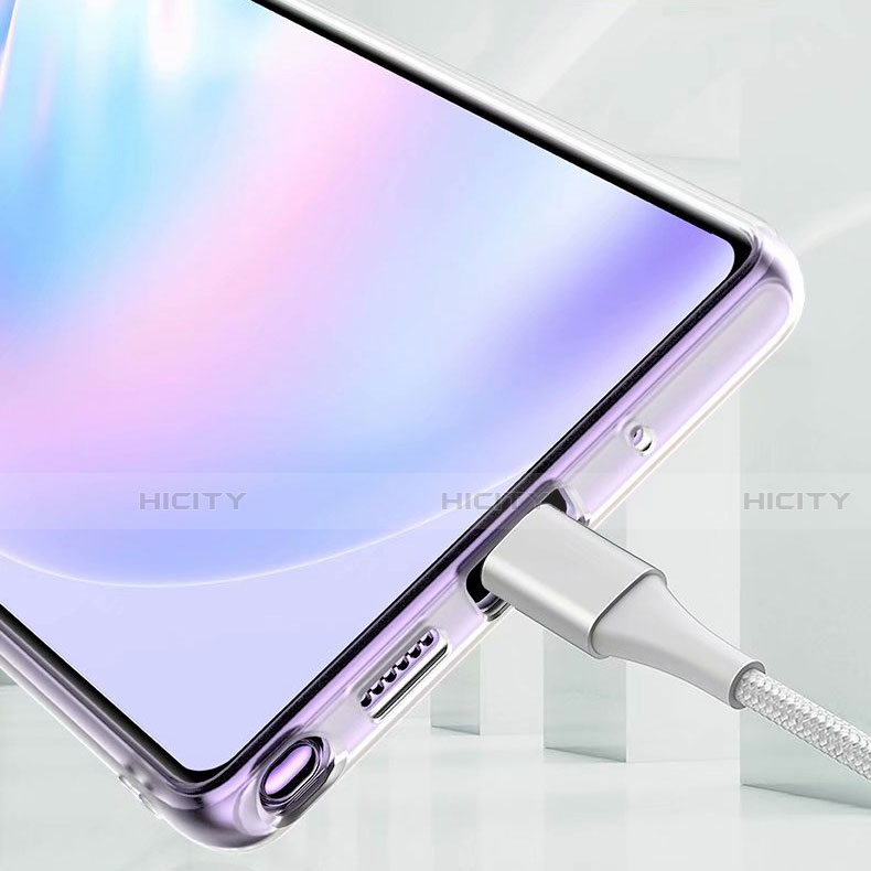 Silikon Hülle Handyhülle Ultradünn Schutzhülle Flexible Tasche Durchsichtig Transparent mit Magnetisch Fingerring Ständer N02 für Samsung Galaxy Note 20 5G