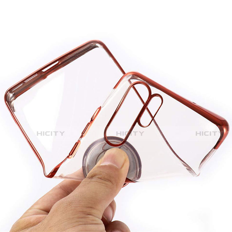 Silikon Hülle Handyhülle Ultradünn Schutzhülle Tasche Durchsichtig Transparent mit Magnetisch Fingerring Ständer C04 für Huawei P30 Pro New Edition