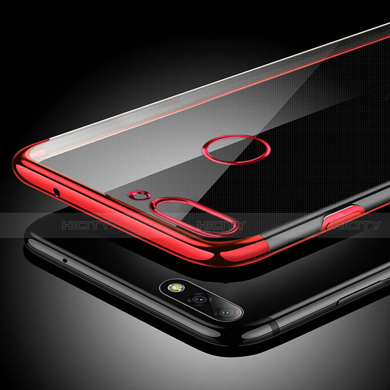 Silikon Hülle Handyhülle Ultradünn Schutzhülle Tasche Durchsichtig Transparent mit Magnetisch Fingerring Ständer S01 für Huawei Y6 Prime (2018)