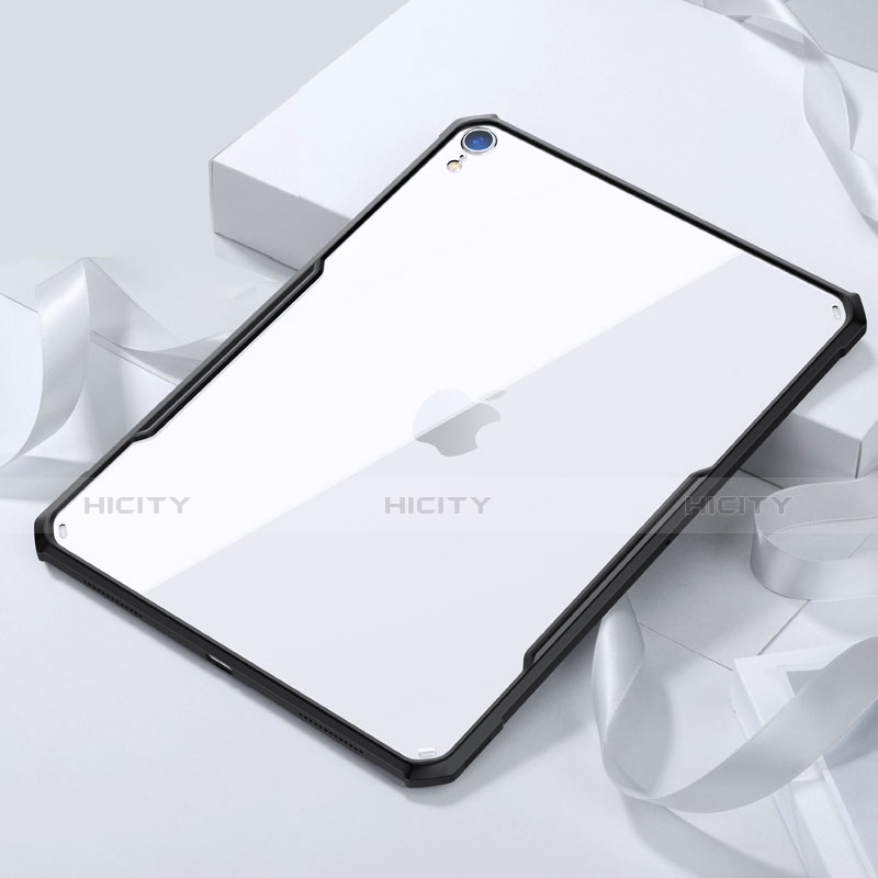 Silikon Hülle Handyhülle Ultradünn Tasche Durchsichtig Transparent für Apple iPad Pro 11 (2018) Schwarz Plus