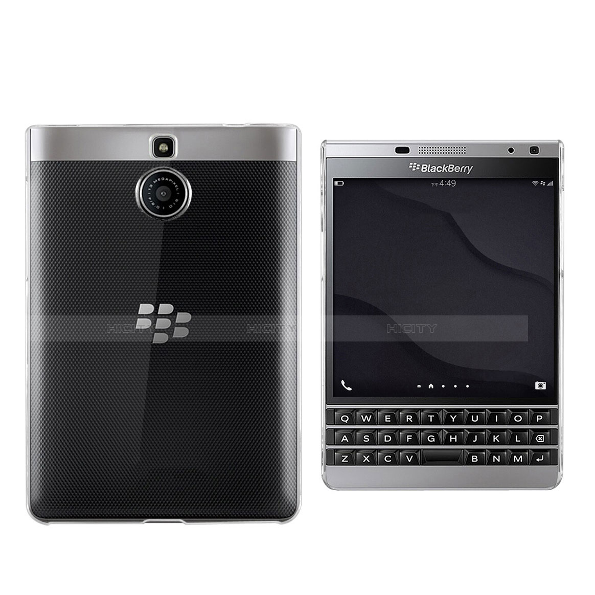 Silikon Hülle Handyhülle Ultradünn Tasche Durchsichtig Transparent für Blackberry Passport Silver Edition Klar Plus