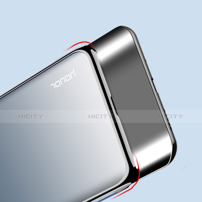 Silikon Hülle Handyhülle Ultradünn Tasche Durchsichtig Transparent für Huawei Honor Magic 2 Schwarz groß