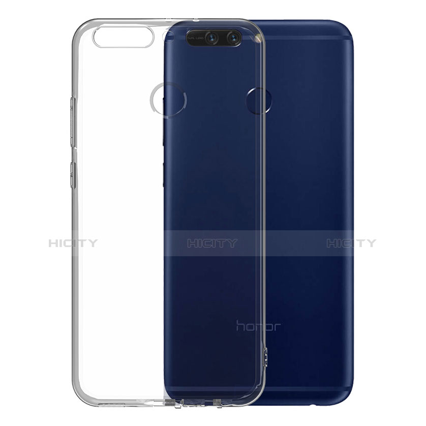 Silikon Hülle Handyhülle Ultradünn Tasche Durchsichtig Transparent für Huawei Honor V9 Klar groß