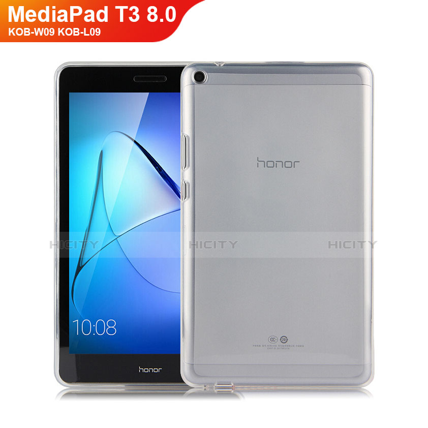 Silikon Hülle Handyhülle Ultradünn Tasche Durchsichtig Transparent für Huawei MediaPad T3 8.0 KOB-W09 KOB-L09 Klar