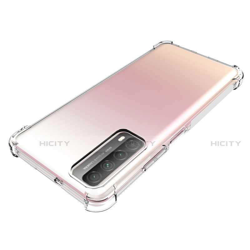 Silikon Hülle Handyhülle Ultradünn Tasche Durchsichtig Transparent für Huawei P Smart (2021) Klar