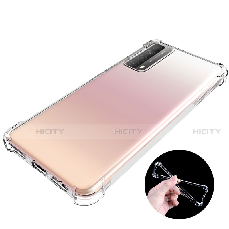 Silikon Hülle Handyhülle Ultradünn Tasche Durchsichtig Transparent für Huawei P Smart (2021) Klar groß