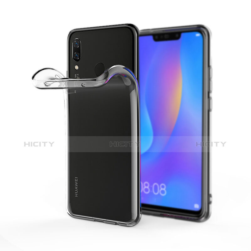 Silikon Hülle Handyhülle Ultradünn Tasche Durchsichtig Transparent für Huawei P Smart+ Plus Klar groß