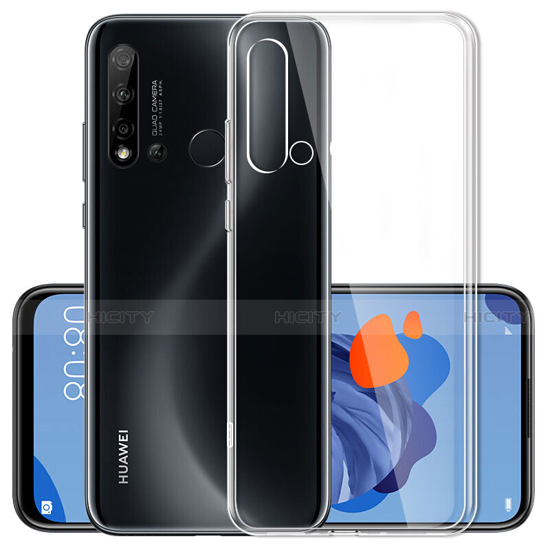 Silikon Hülle Handyhülle Ultradünn Tasche Durchsichtig Transparent für Huawei P20 Lite (2019) Klar