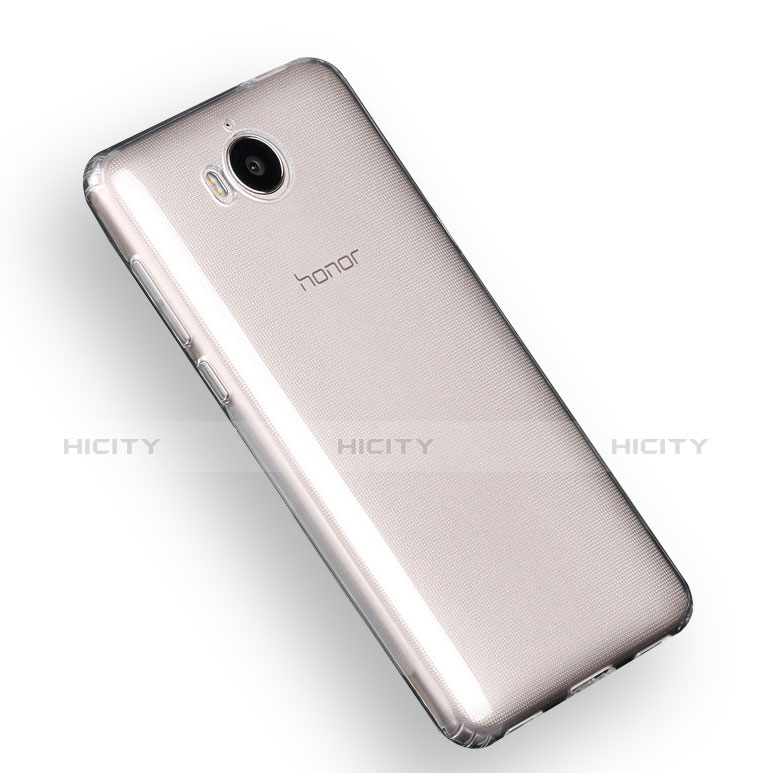Silikon Hülle Handyhülle Ultradünn Tasche Durchsichtig Transparent für Huawei Y6 (2017) Klar groß