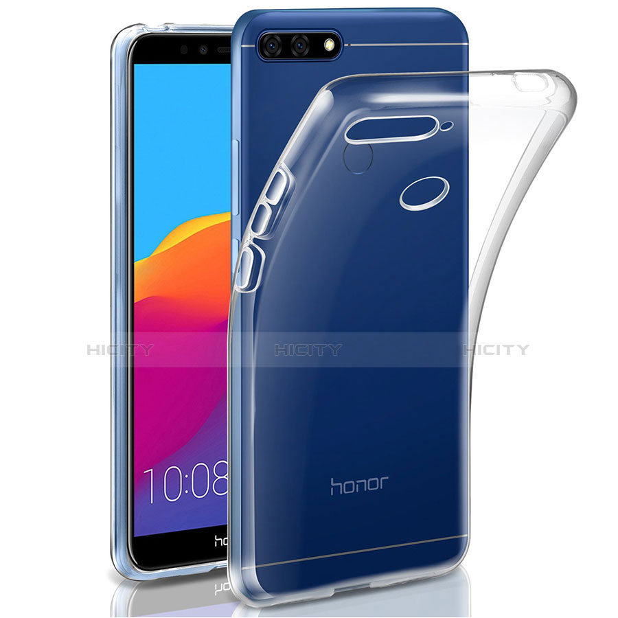 Silikon Hülle Handyhülle Ultradünn Tasche Durchsichtig Transparent für Huawei Y6 Prime (2018) Klar