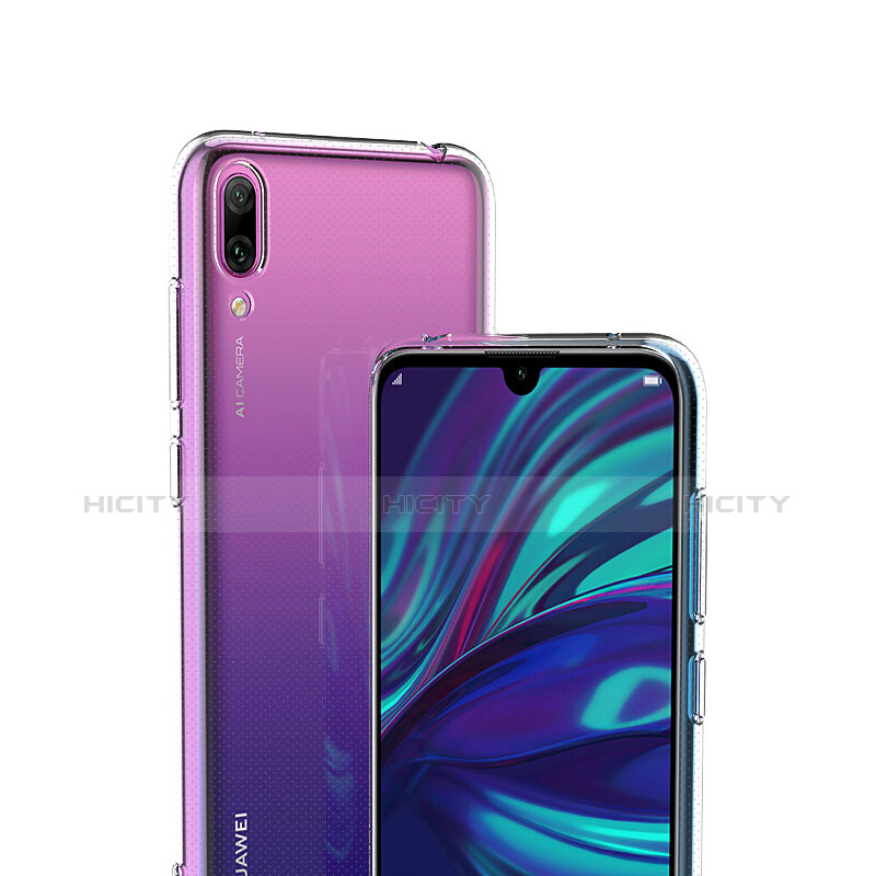 Silikon Hülle Handyhülle Ultradünn Tasche Durchsichtig Transparent für Huawei Y7 Pro (2019) Klar