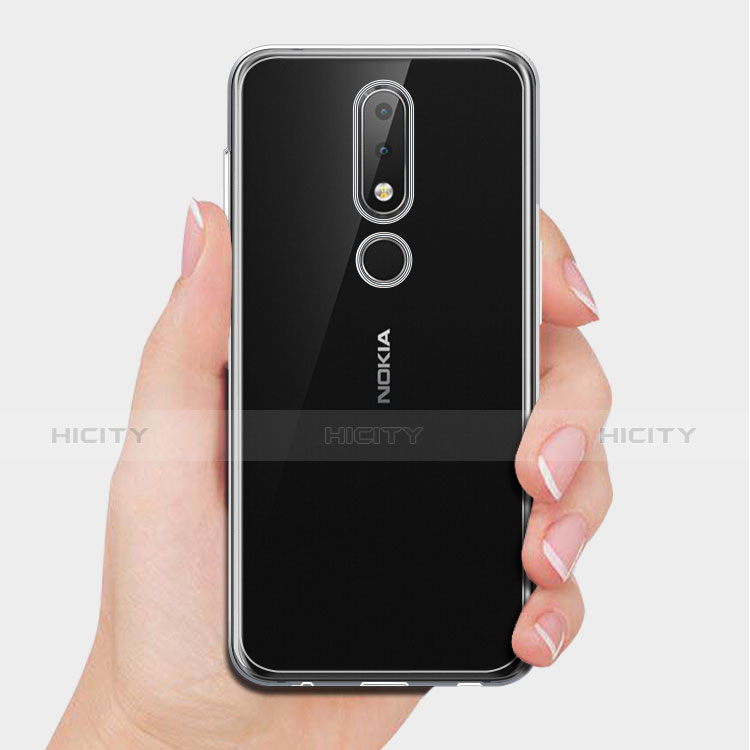 Silikon Hülle Handyhülle Ultradünn Tasche Durchsichtig Transparent für Nokia 6.1 Plus Klar groß