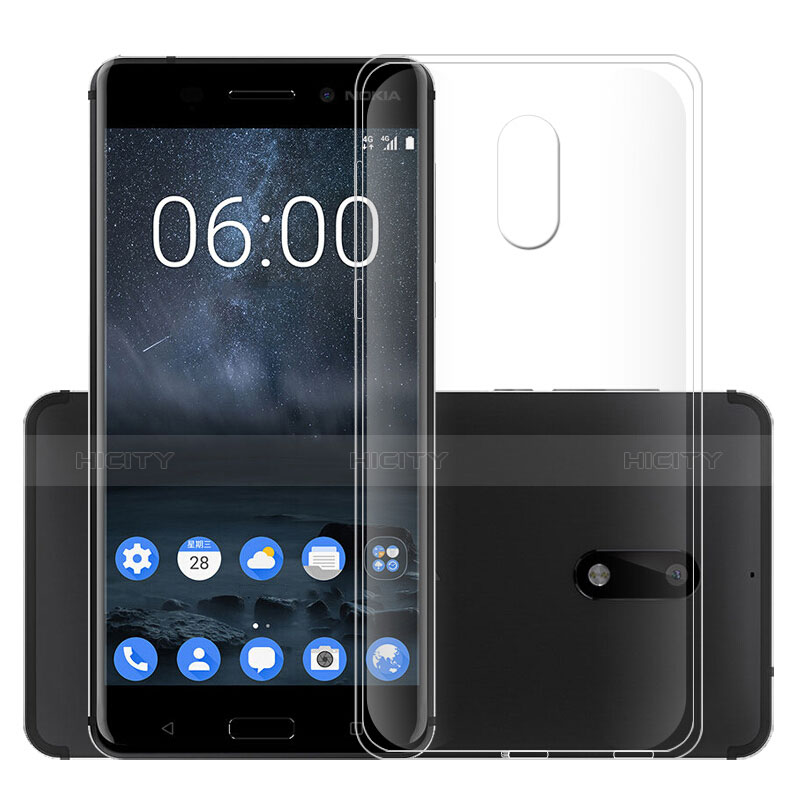 Silikon Hülle Handyhülle Ultradünn Tasche Durchsichtig Transparent für Nokia 6 Klar Plus