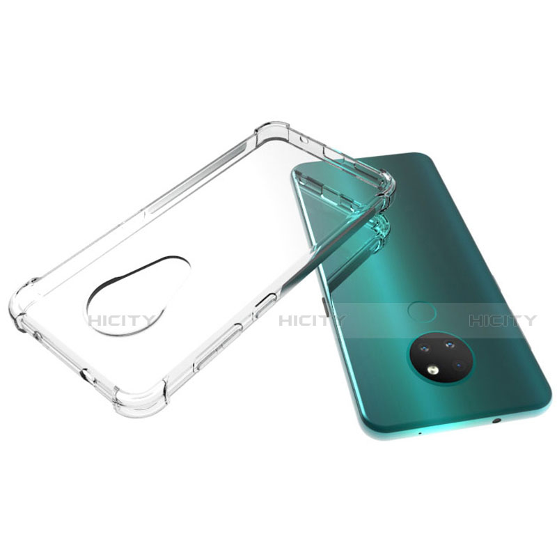 Silikon Hülle Handyhülle Ultradünn Tasche Durchsichtig Transparent für Nokia 7.2 Klar groß