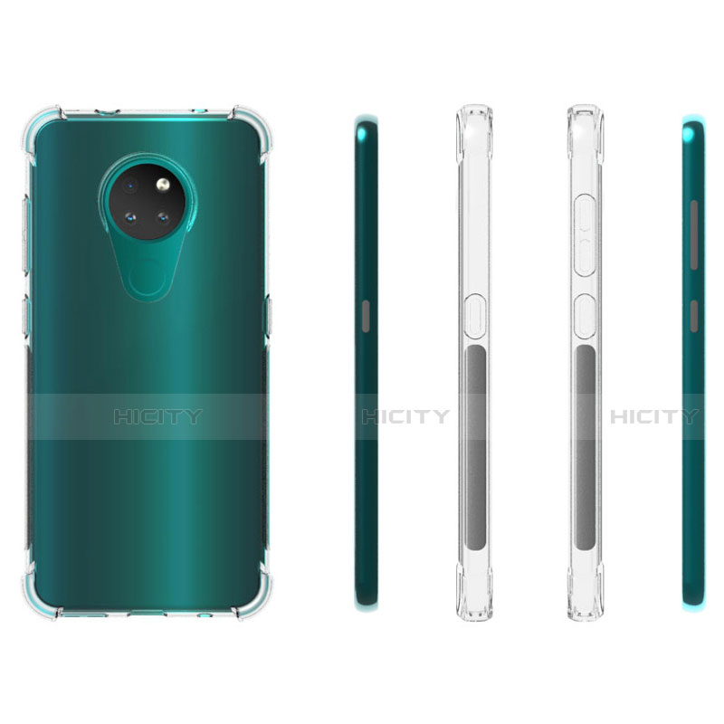 Silikon Hülle Handyhülle Ultradünn Tasche Durchsichtig Transparent für Nokia 7.2 Klar