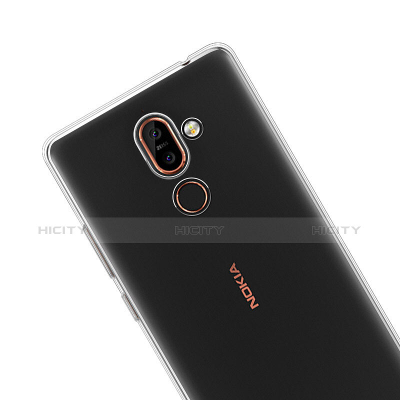 Silikon Hülle Handyhülle Ultradünn Tasche Durchsichtig Transparent für Nokia 7 Plus Klar